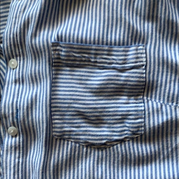 🤍💙Striped Button Down💙🤍 - Picture 3 of 3